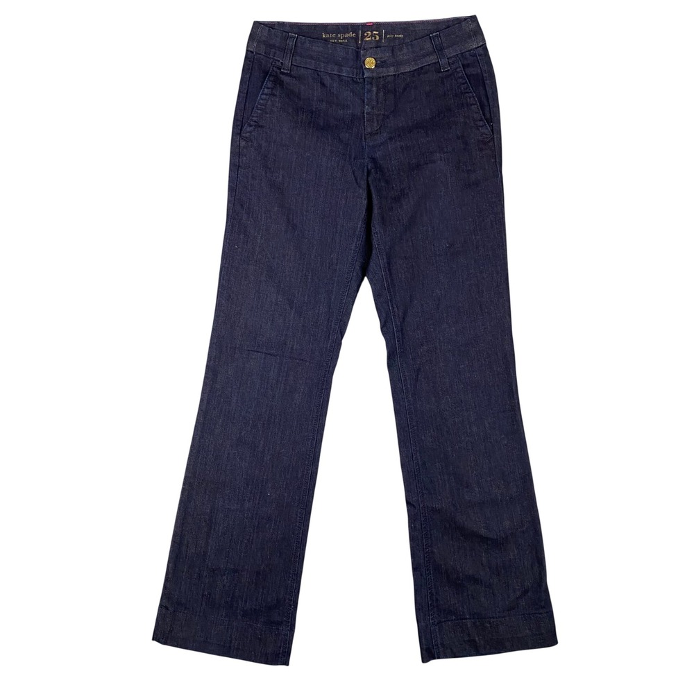 Kate Spade Broome Street Dark Wash Bootcut Jeans Women's Size 25 Play Hooky